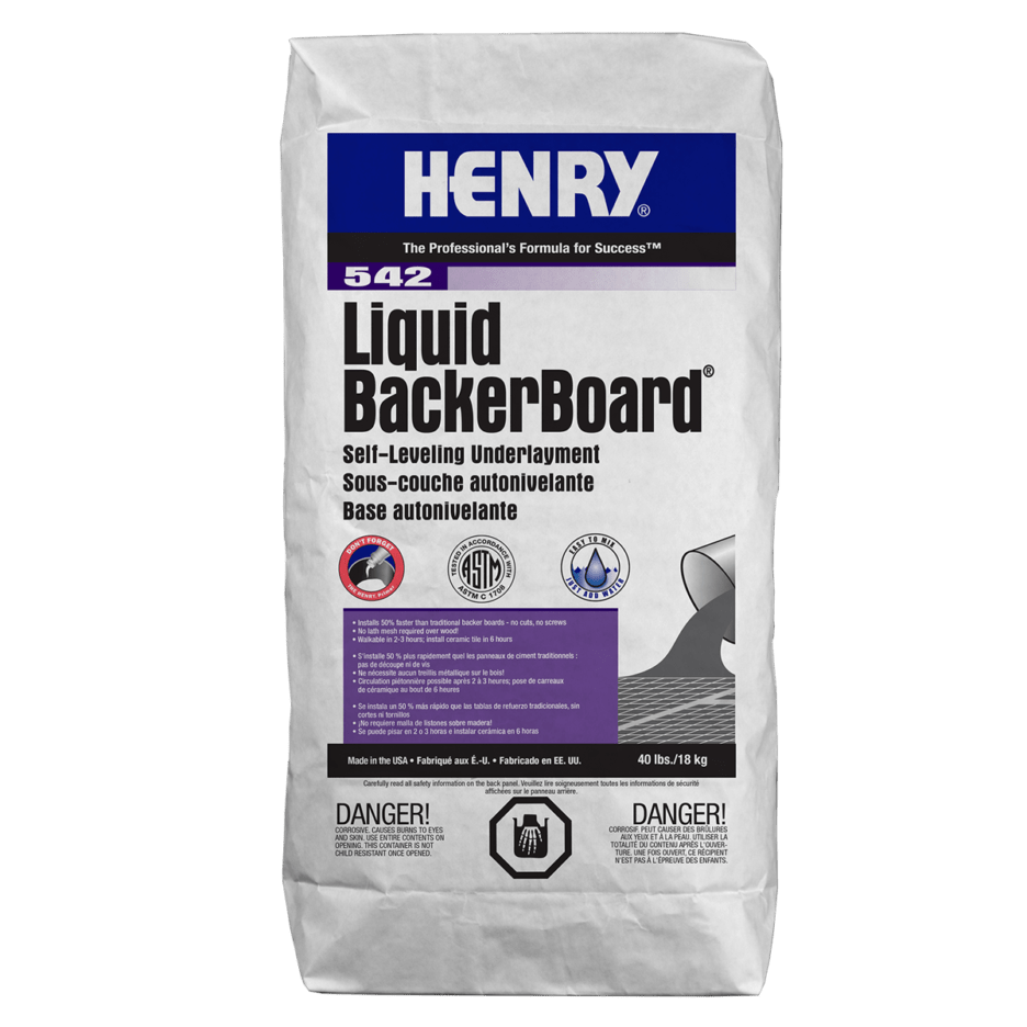 HENRY SelfLeveling Underlayments For a flat floor